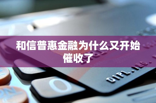 和信普惠金融重啟催收背后 金融信息咨詢服務的合規與挑戰